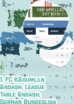 Bundesliga fixtures and table